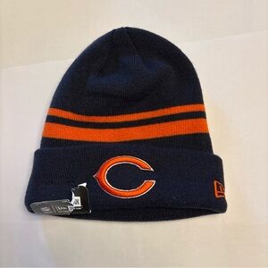 New Era Chicago Bears Knit Beanie - Navy and Orange